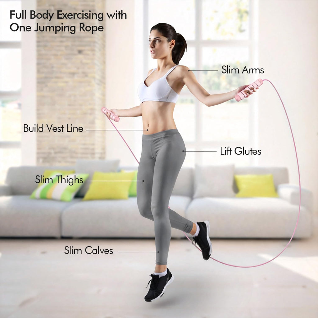 Speed Jump Rope with Ball Bearings — Adjustable, Tangle-Free