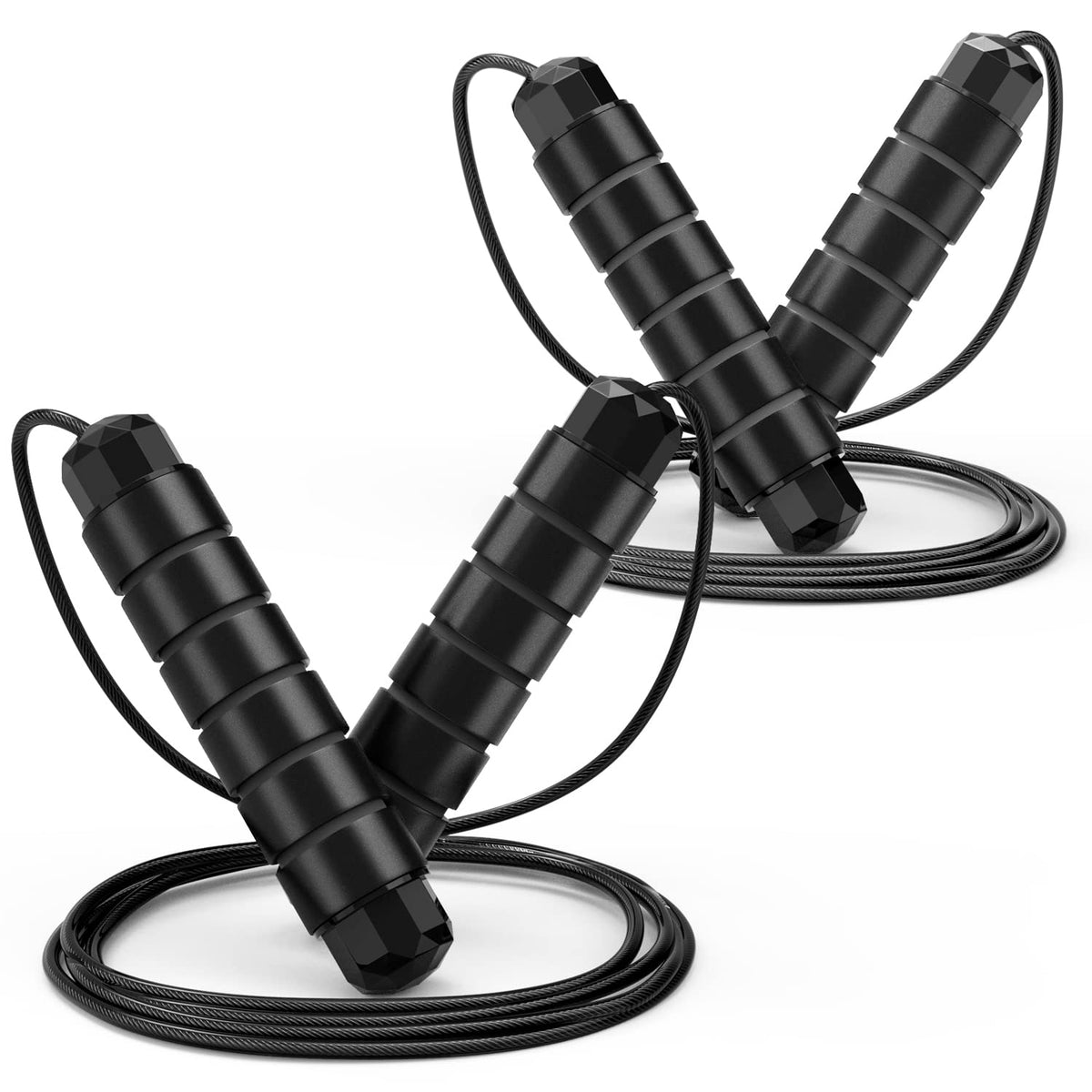 Speed Jump Rope with Ball Bearings — Adjustable, Tangle-Free