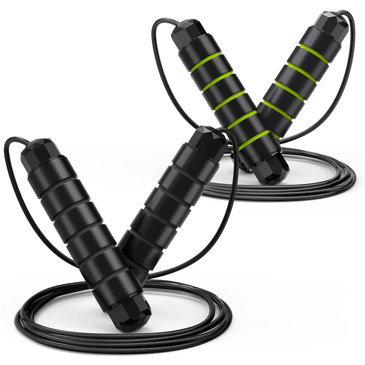 Speed Jump Rope with Ball Bearings — Adjustable, Tangle-Free