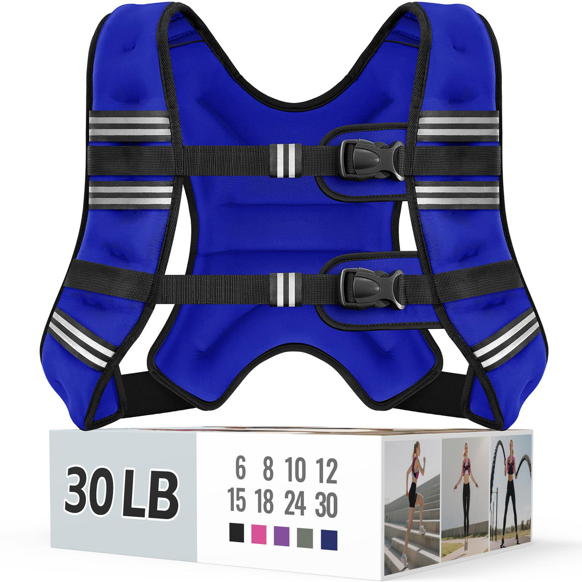Zeerun Weighted Vest — Adjustable 6–30 lb for Men & Women