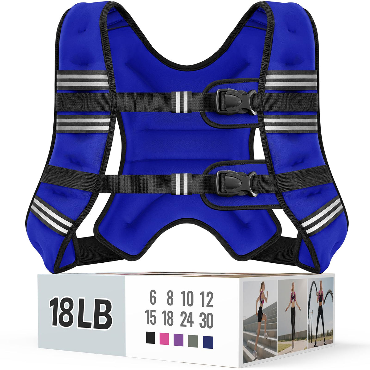 Zeerun Weighted Vest — Adjustable 6–30 lb for Men & Women