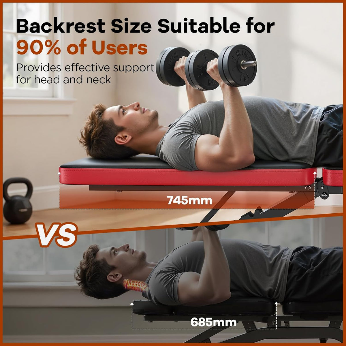 Adjustable Weight Bench — Foldable, 660 lb Capacity
