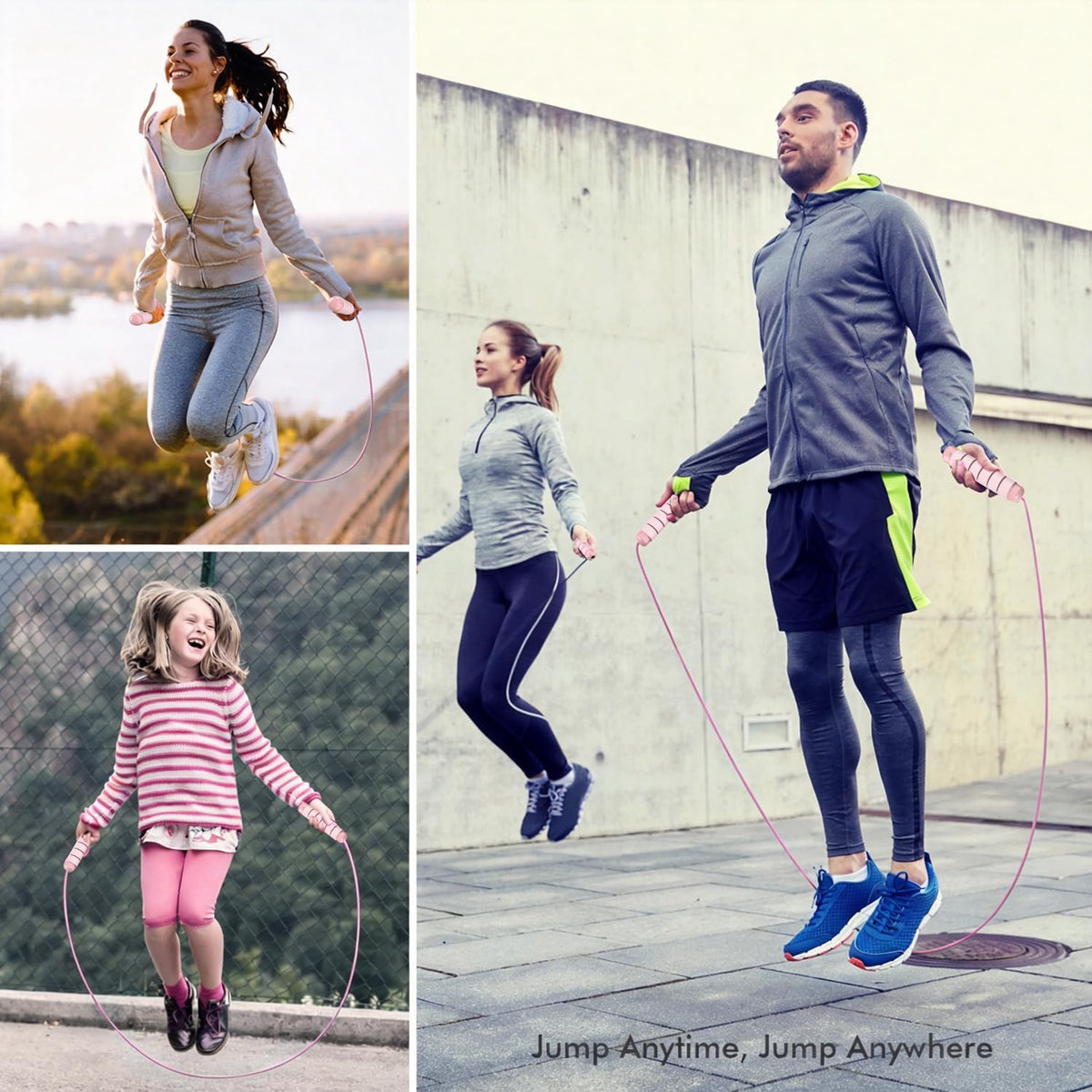 Speed Jump Rope with Ball Bearings — Adjustable, Tangle-Free