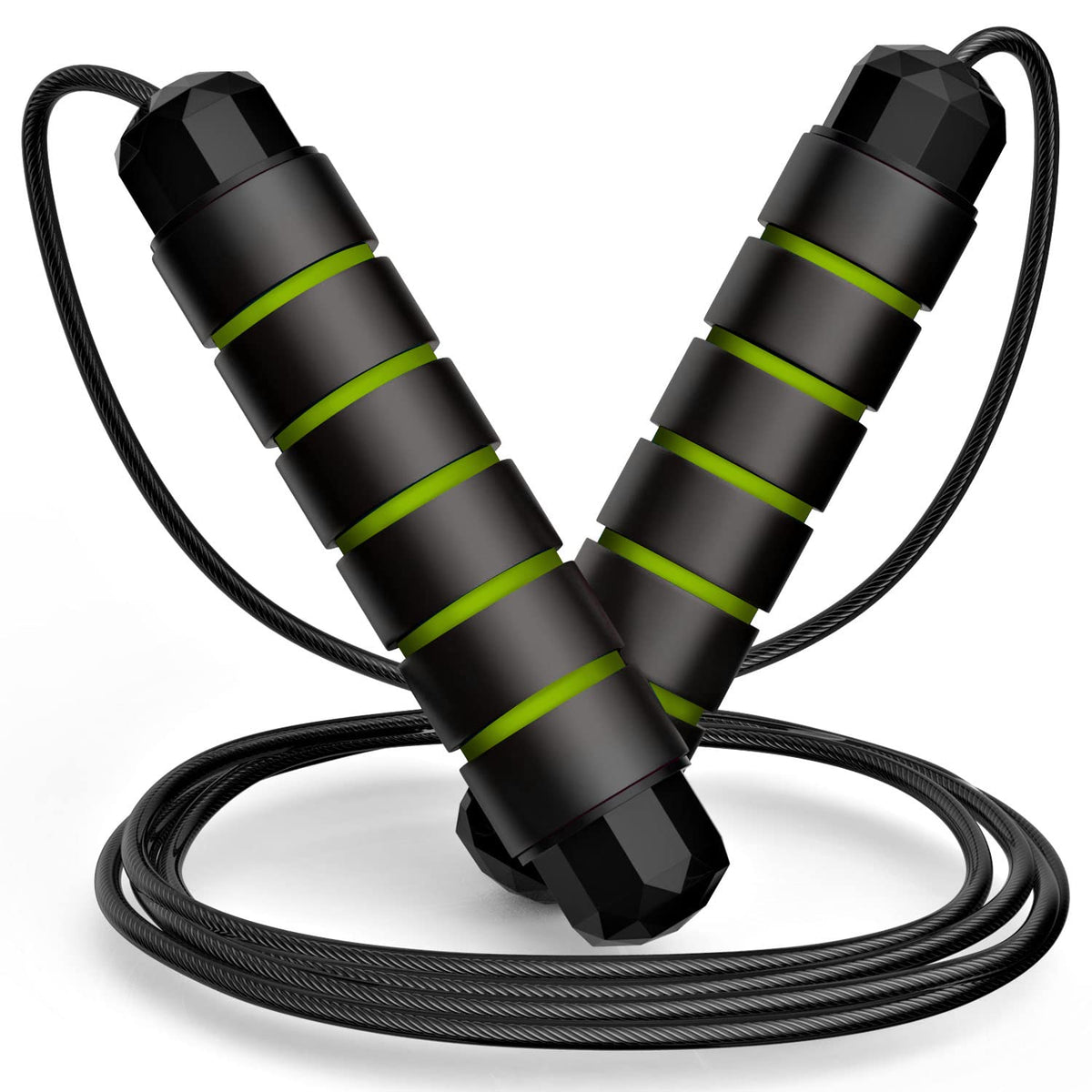 Speed Jump Rope with Ball Bearings — Adjustable, Tangle-Free