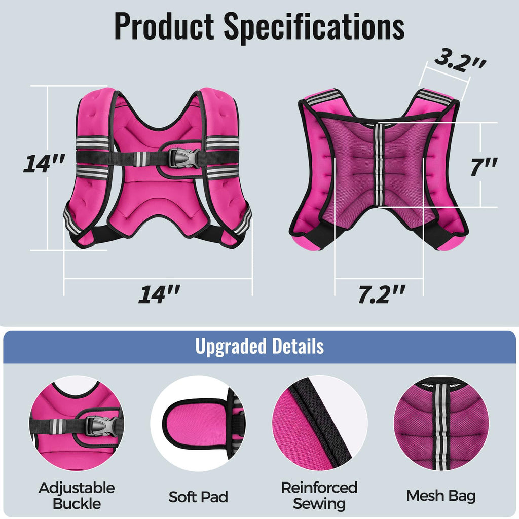 Zeerun Weighted Vest — Adjustable 6–30 lb for Men & Women