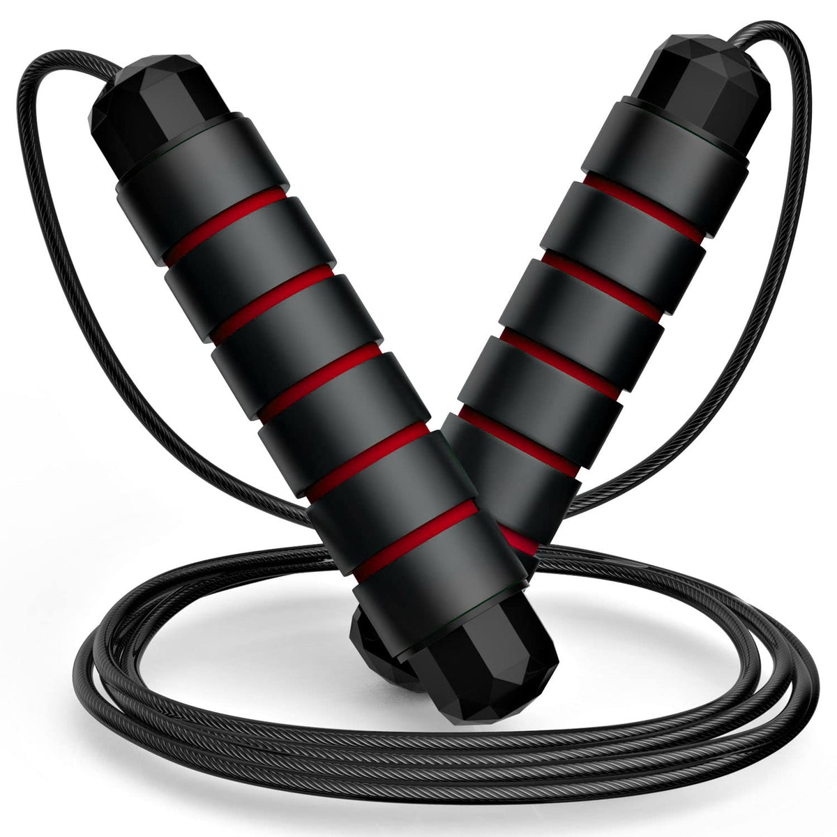 Speed Jump Rope with Ball Bearings — Adjustable, Tangle-Free