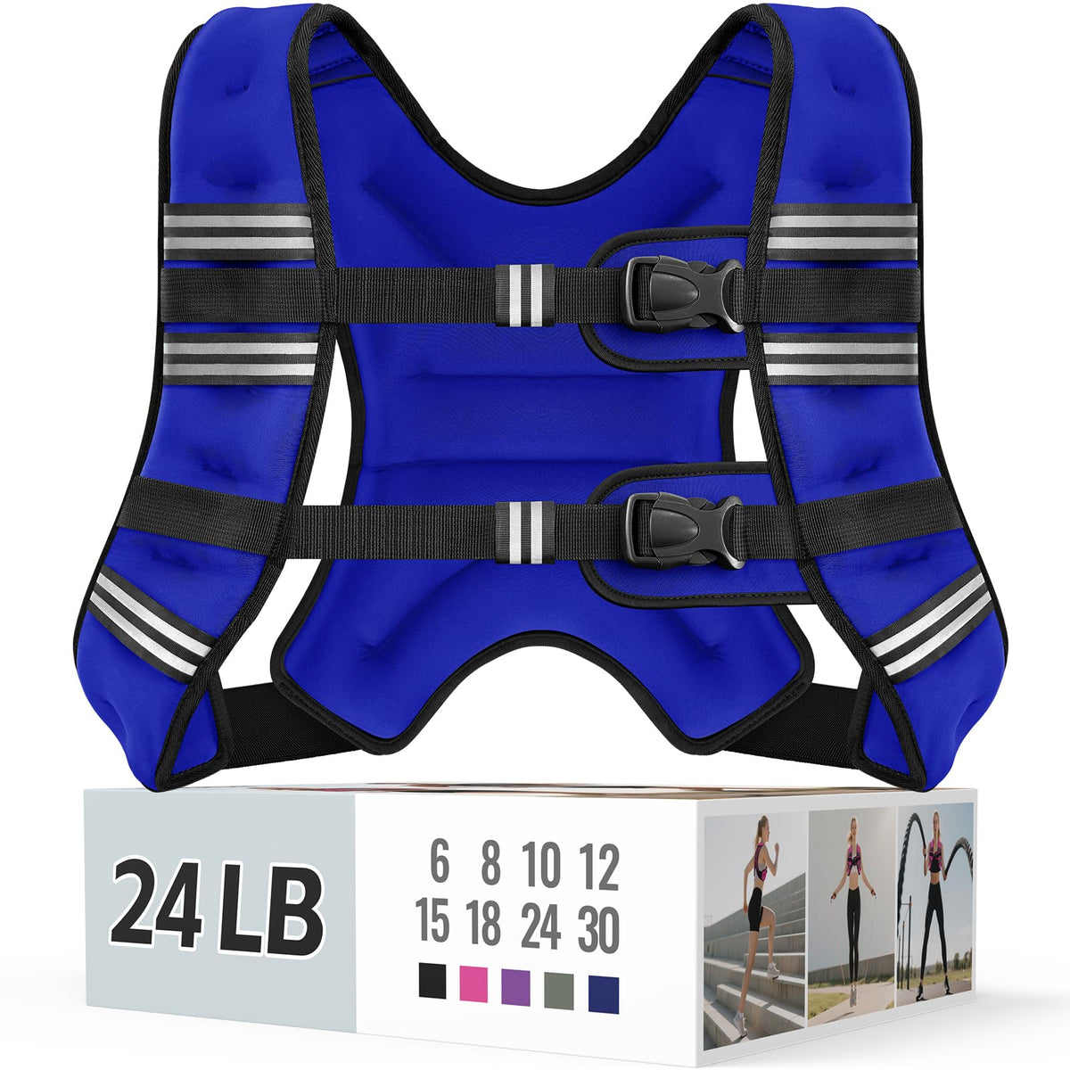 Zeerun Weighted Vest — Adjustable 6–30 lb for Men & Women