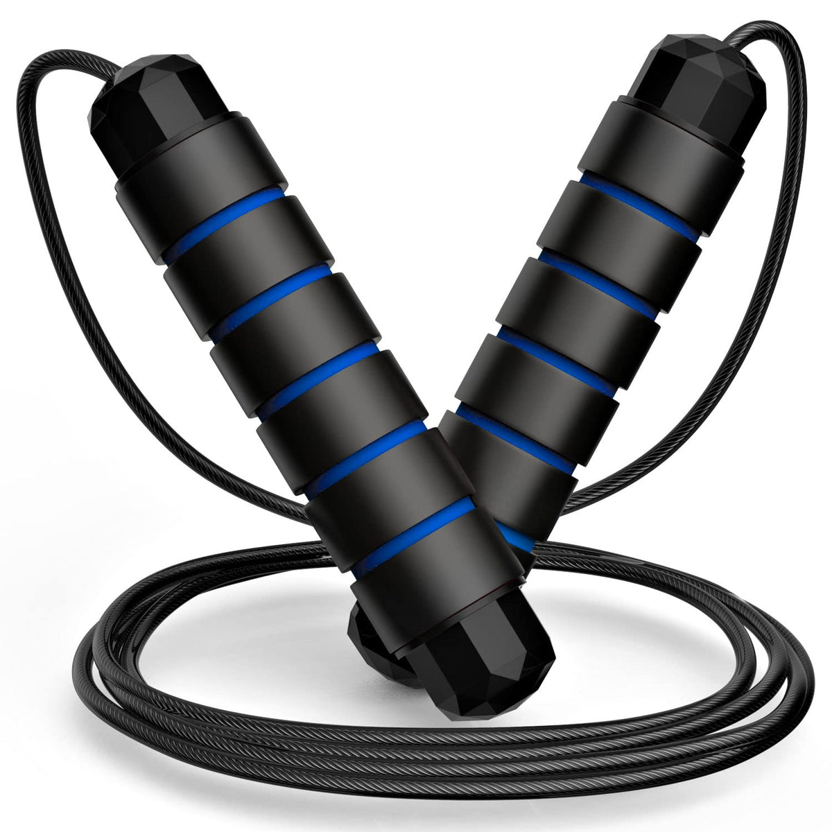 Speed Jump Rope with Ball Bearings — Adjustable, Tangle-Free
