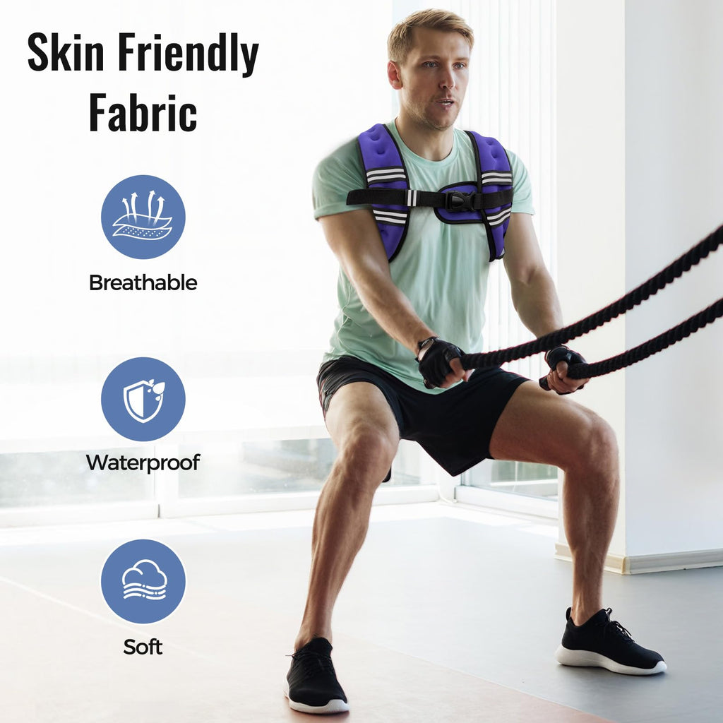 Zeerun Weighted Vest — Adjustable 6–30 lb for Men & Women