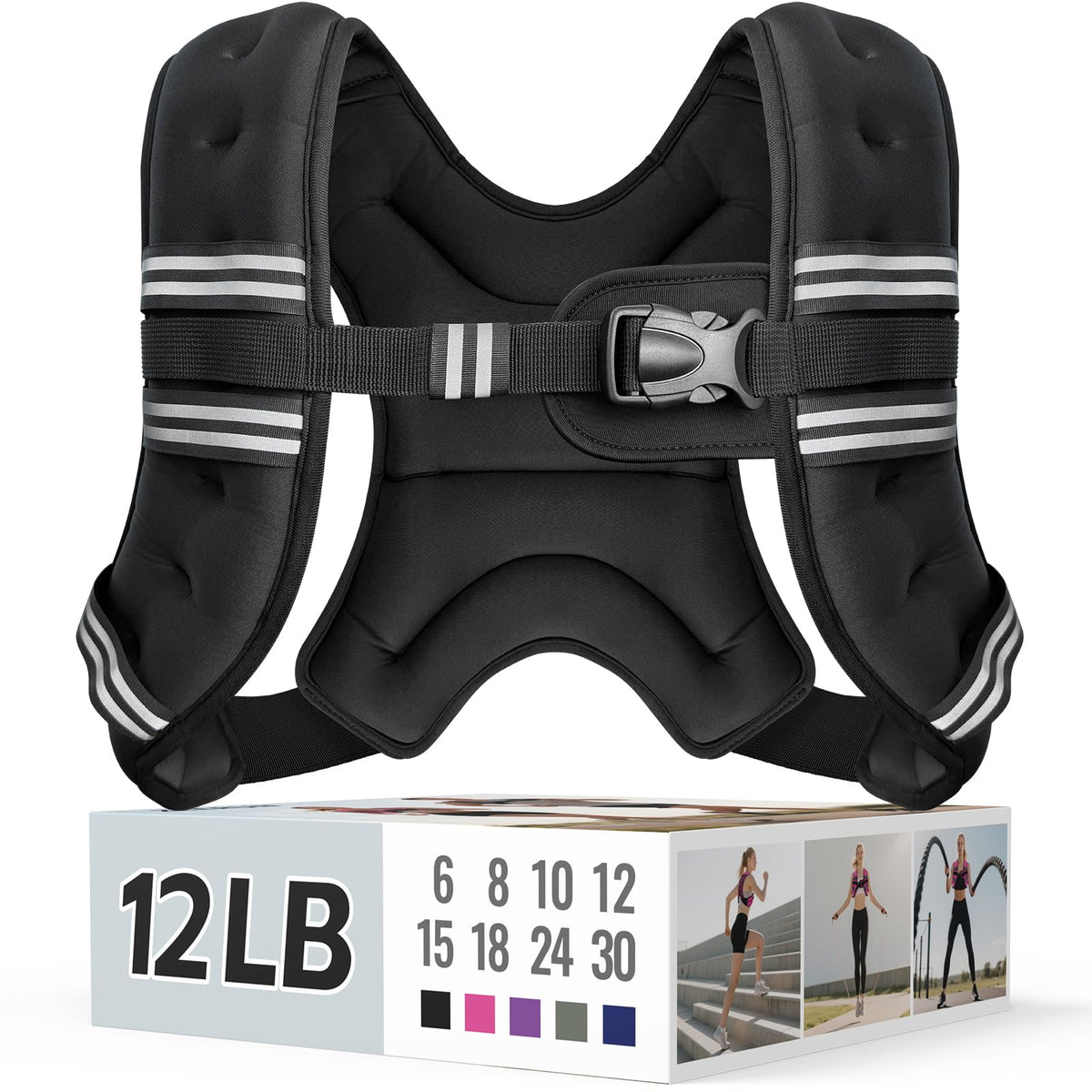 Zeerun Weighted Vest — Adjustable 6–30 lb for Men & Women