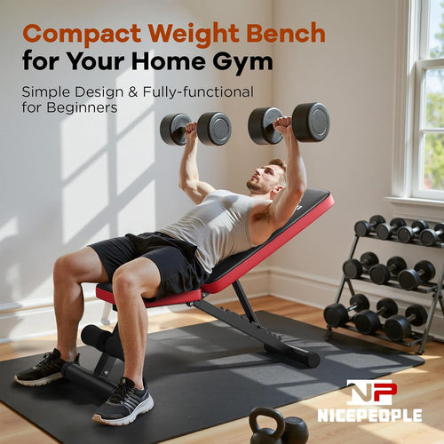 Adjustable Weight Bench — Foldable, 660 lb Capacity