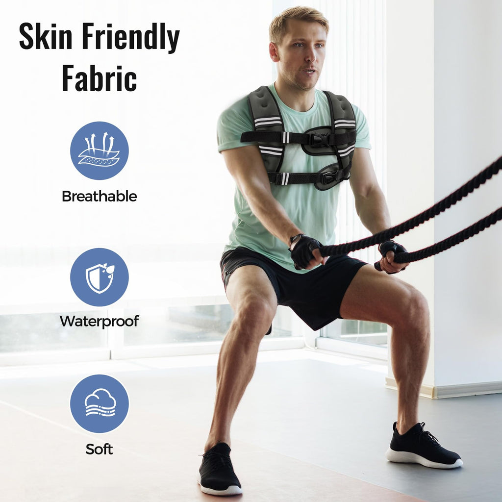 Zeerun Weighted Vest — Adjustable 6–30 lb for Men & Women