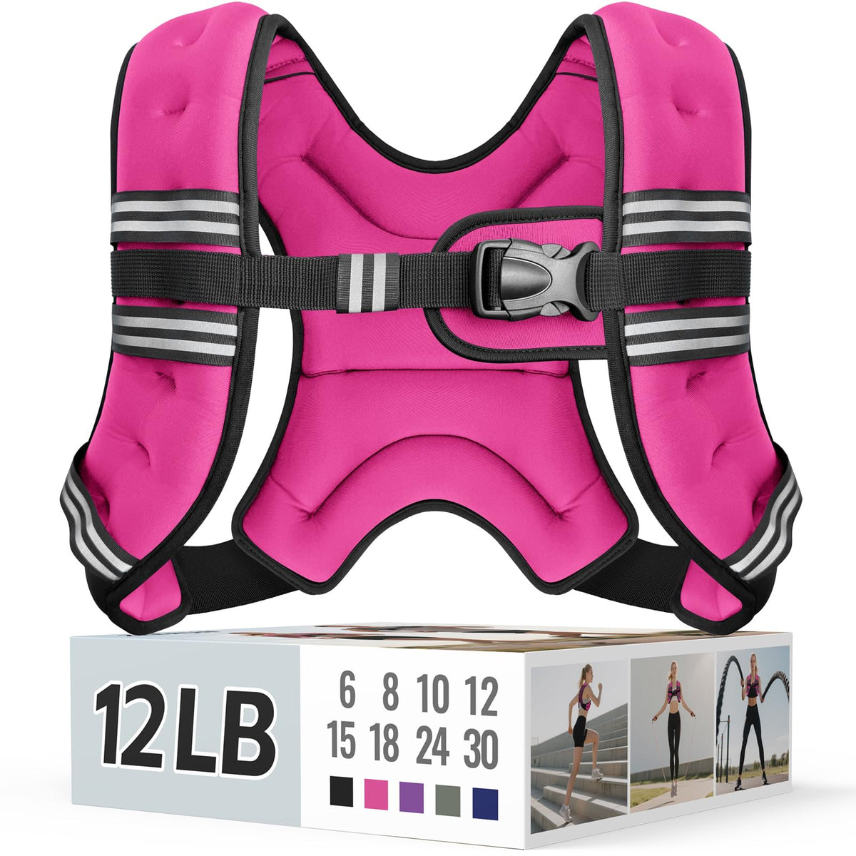 Zeerun Weighted Vest — Adjustable 6–30 lb for Men & Women