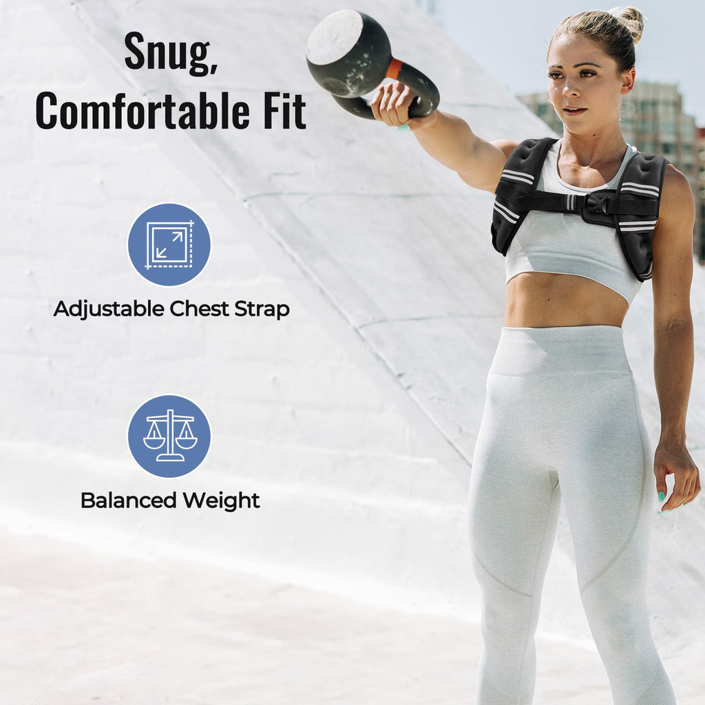 Zeerun Weighted Vest — Adjustable 6–30 lb for Men & Women