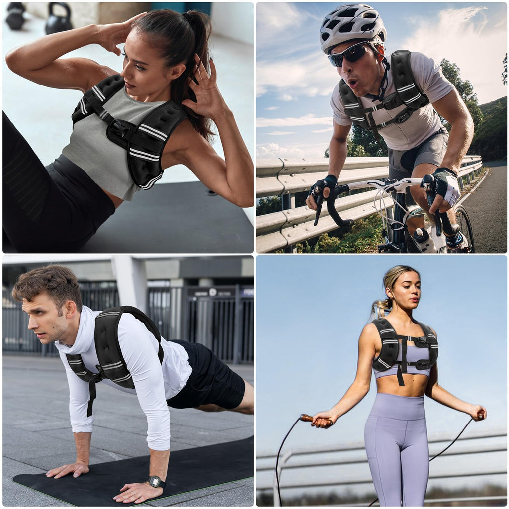 Zeerun Weighted Vest — Adjustable 6–30 lb for Men & Women
