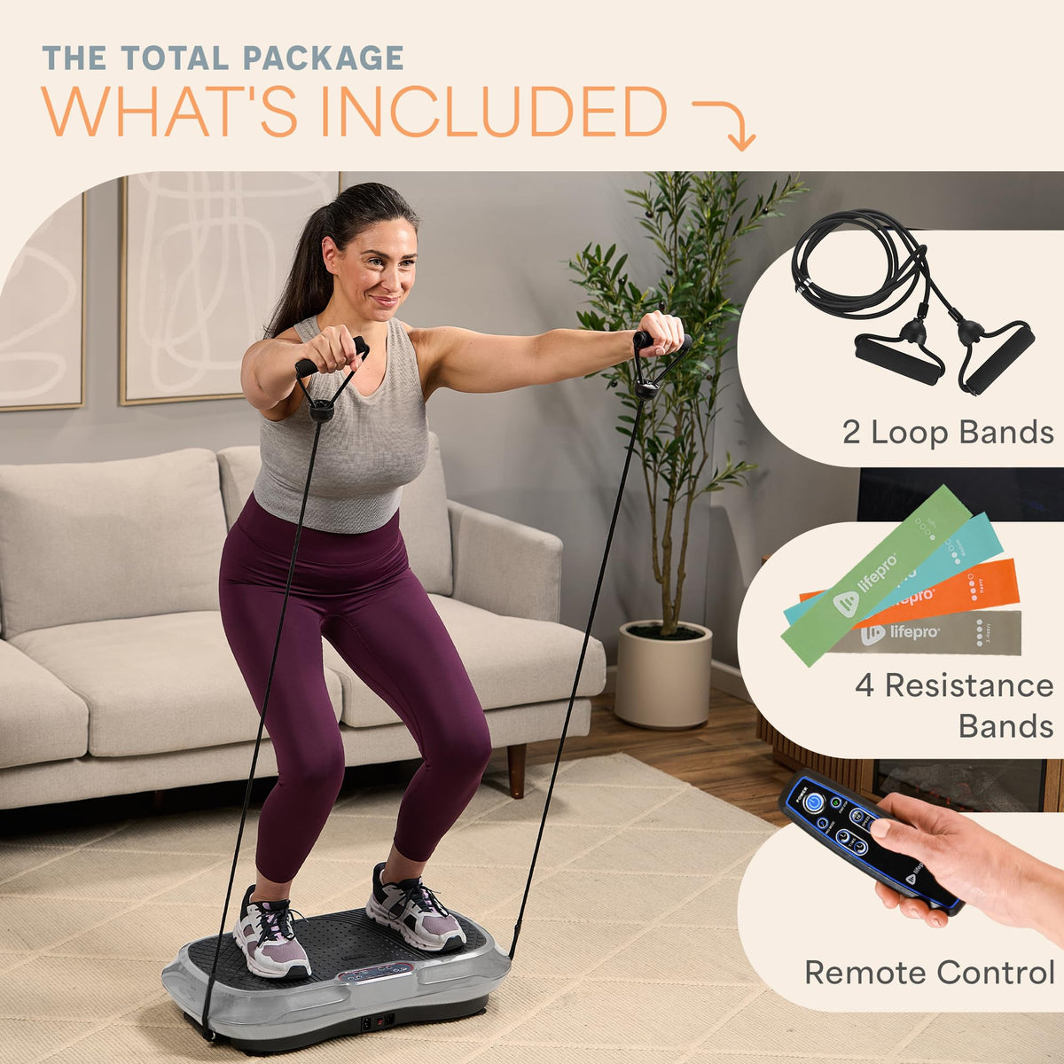 Lifepro Waver Vibration Plate — Full-Body Workout Machine