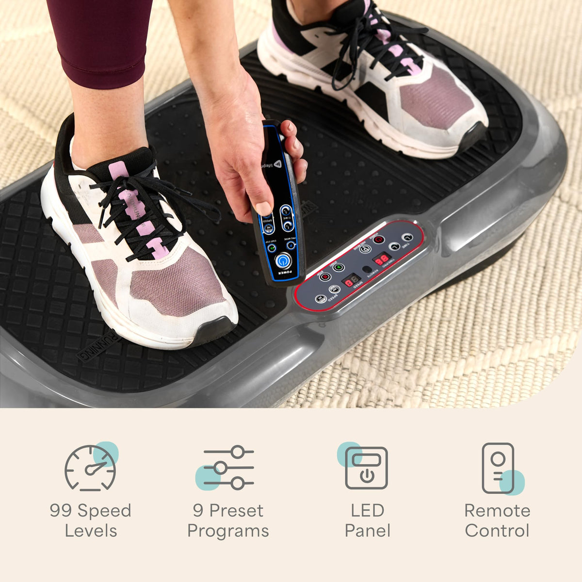 Lifepro Waver Vibration Plate — Full-Body Workout Machine