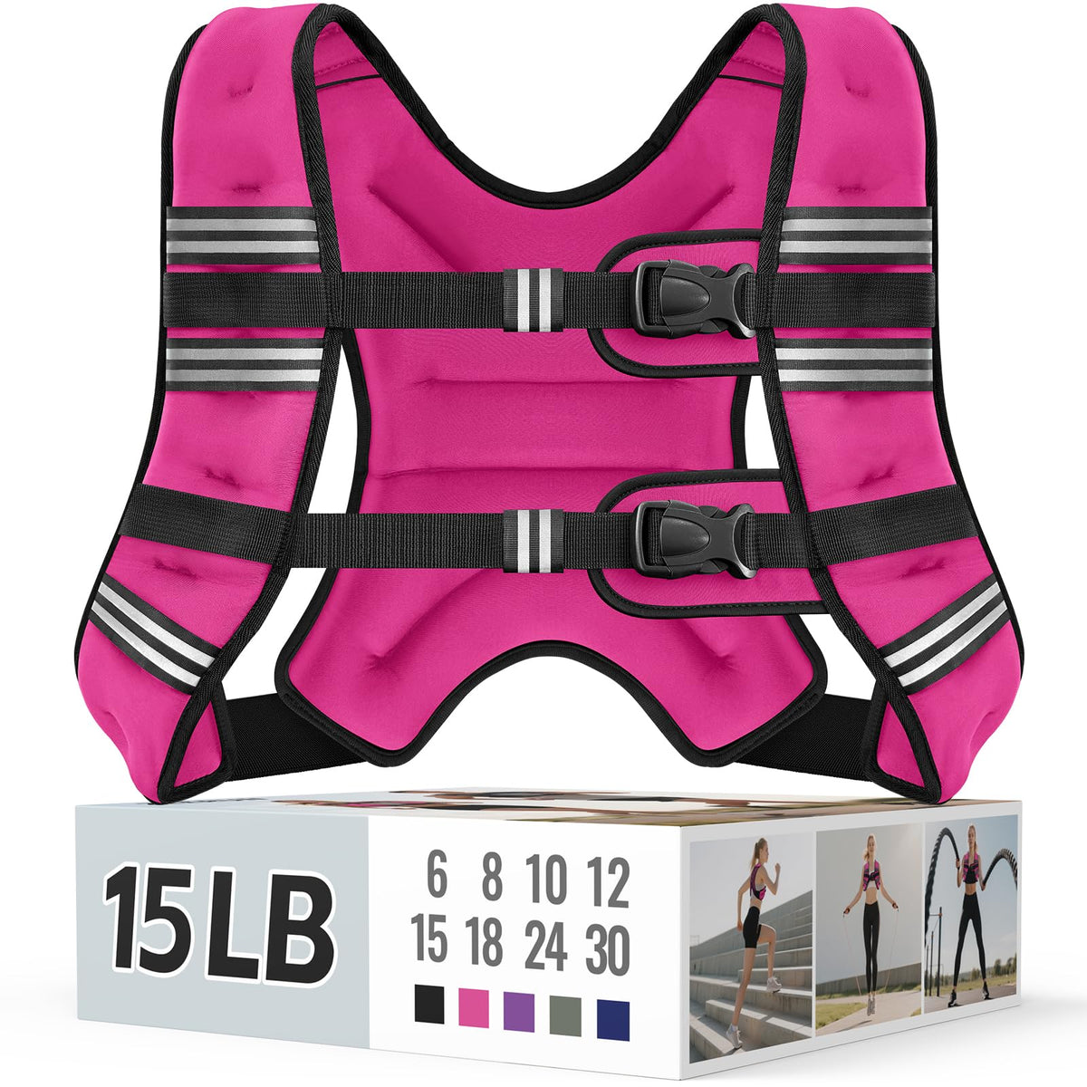 Zeerun Weighted Vest — Adjustable 6–30 lb for Men & Women
