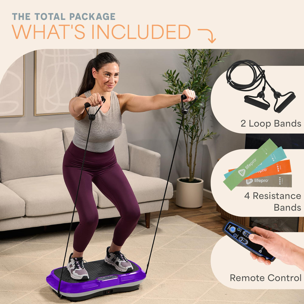 Lifepro Waver Vibration Plate — Full-Body Workout Machine
