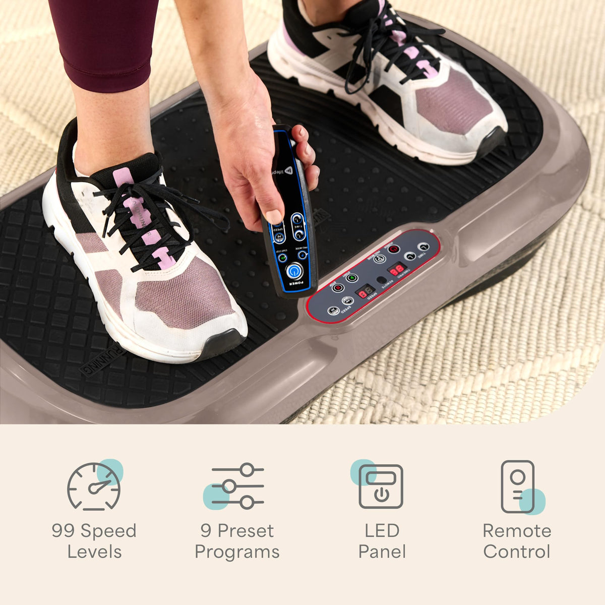 Lifepro Waver Vibration Plate — Full-Body Workout Machine