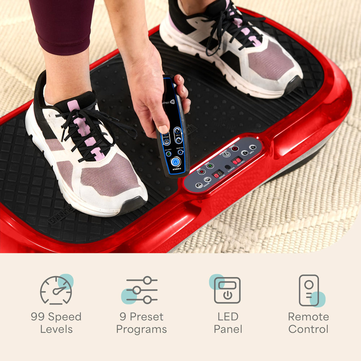 Lifepro Waver Vibration Plate — Full-Body Workout Machine