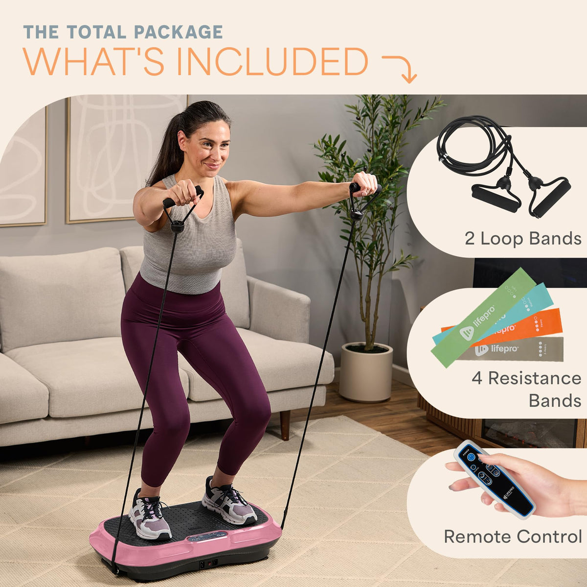 Lifepro Waver Vibration Plate — Full-Body Workout Machine