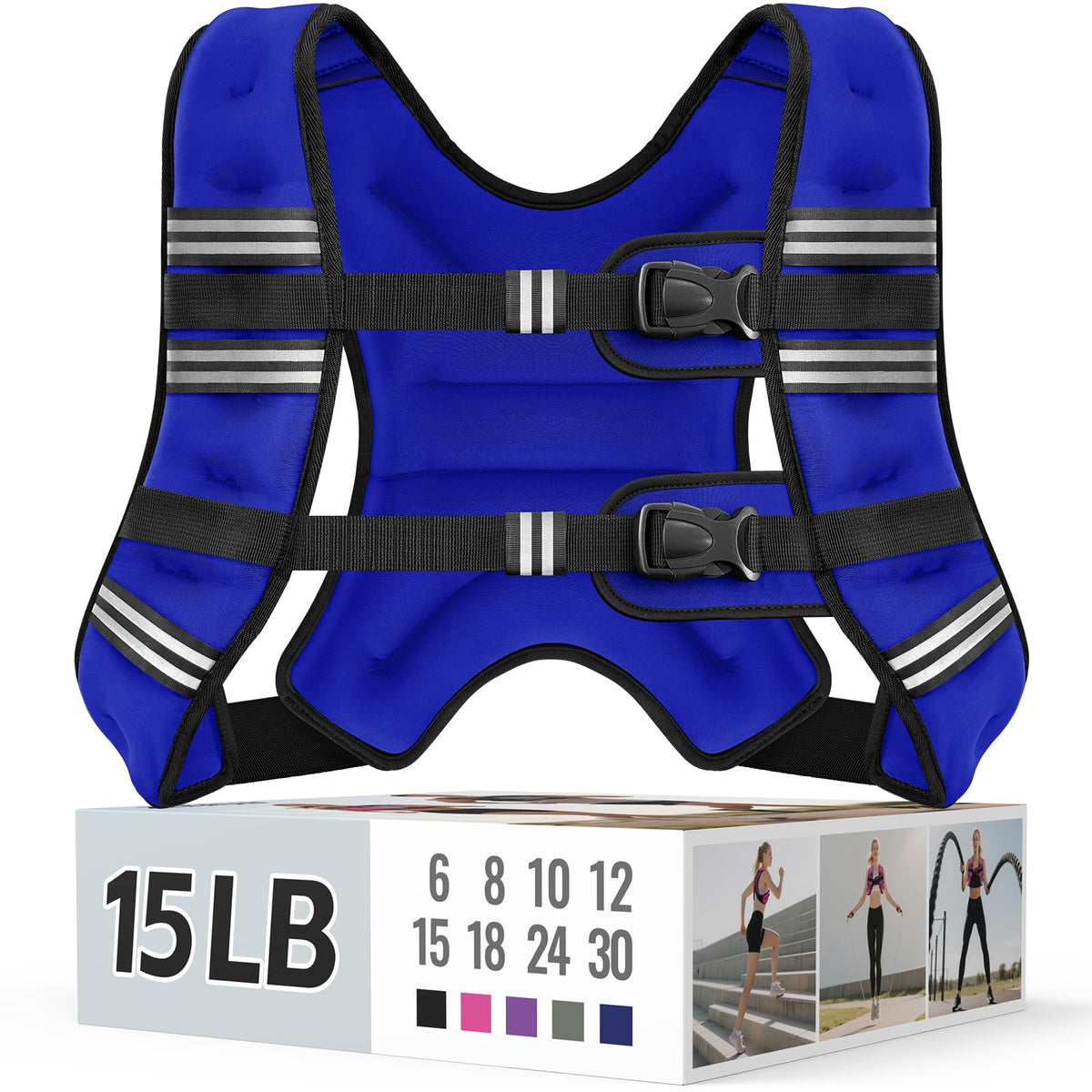 Zeerun Weighted Vest — Adjustable 6–30 lb for Men & Women