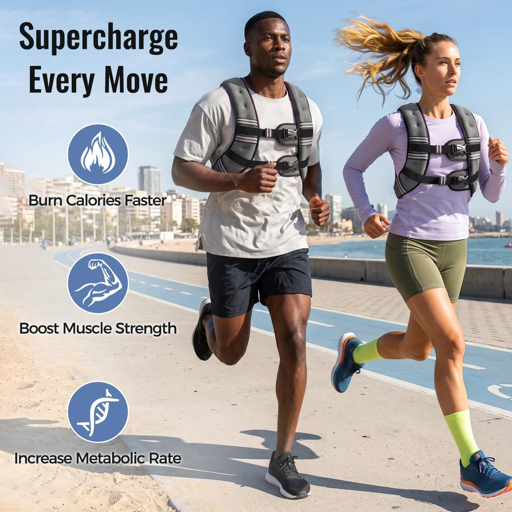 Zeerun Weighted Vest — Adjustable 6–30 lb for Men & Women