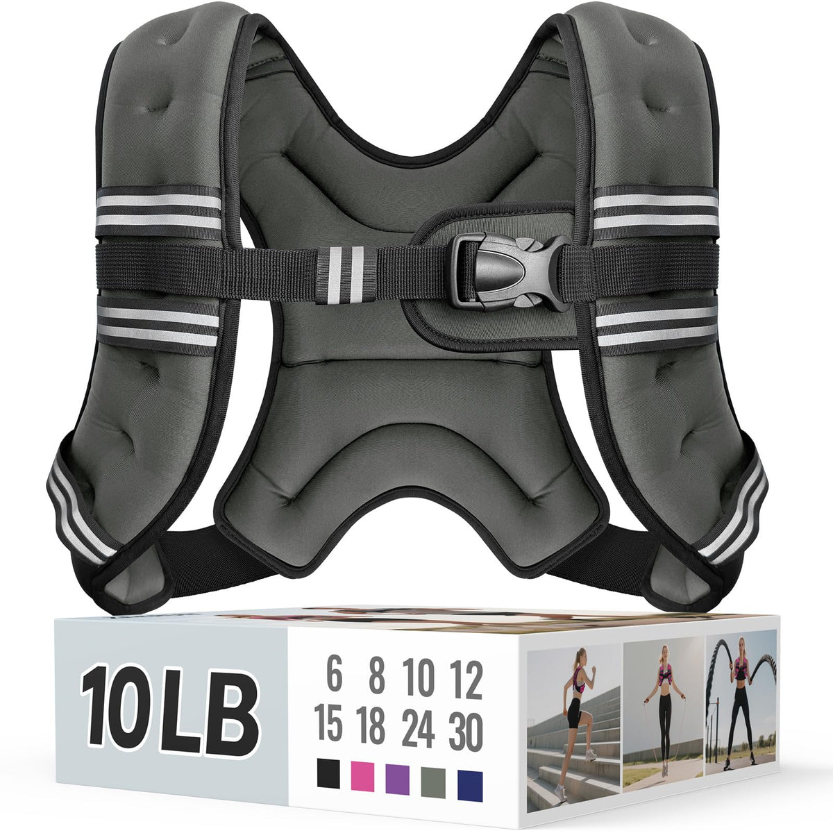 Zeerun Weighted Vest — Adjustable 6–30 lb for Men & Women