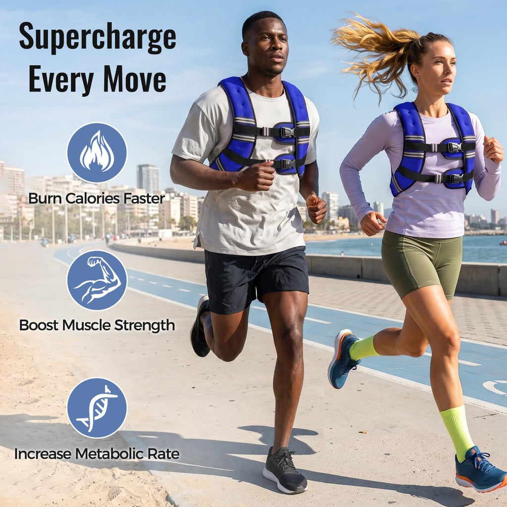 Zeerun Weighted Vest — Adjustable 6–30 lb for Men & Women