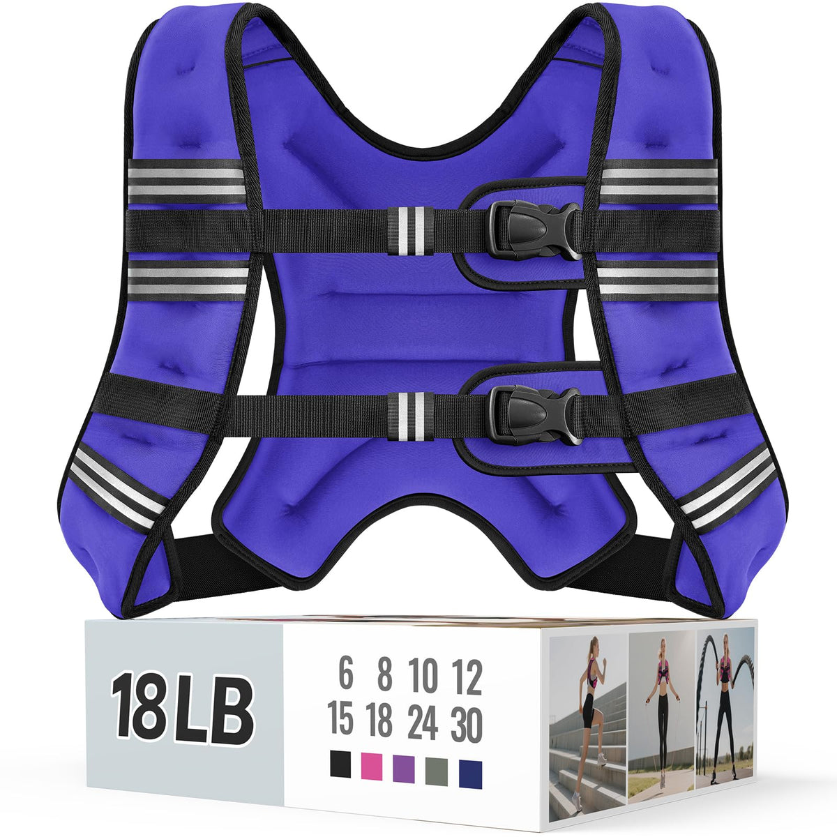 Zeerun Weighted Vest — Adjustable 6–30 lb for Men & Women