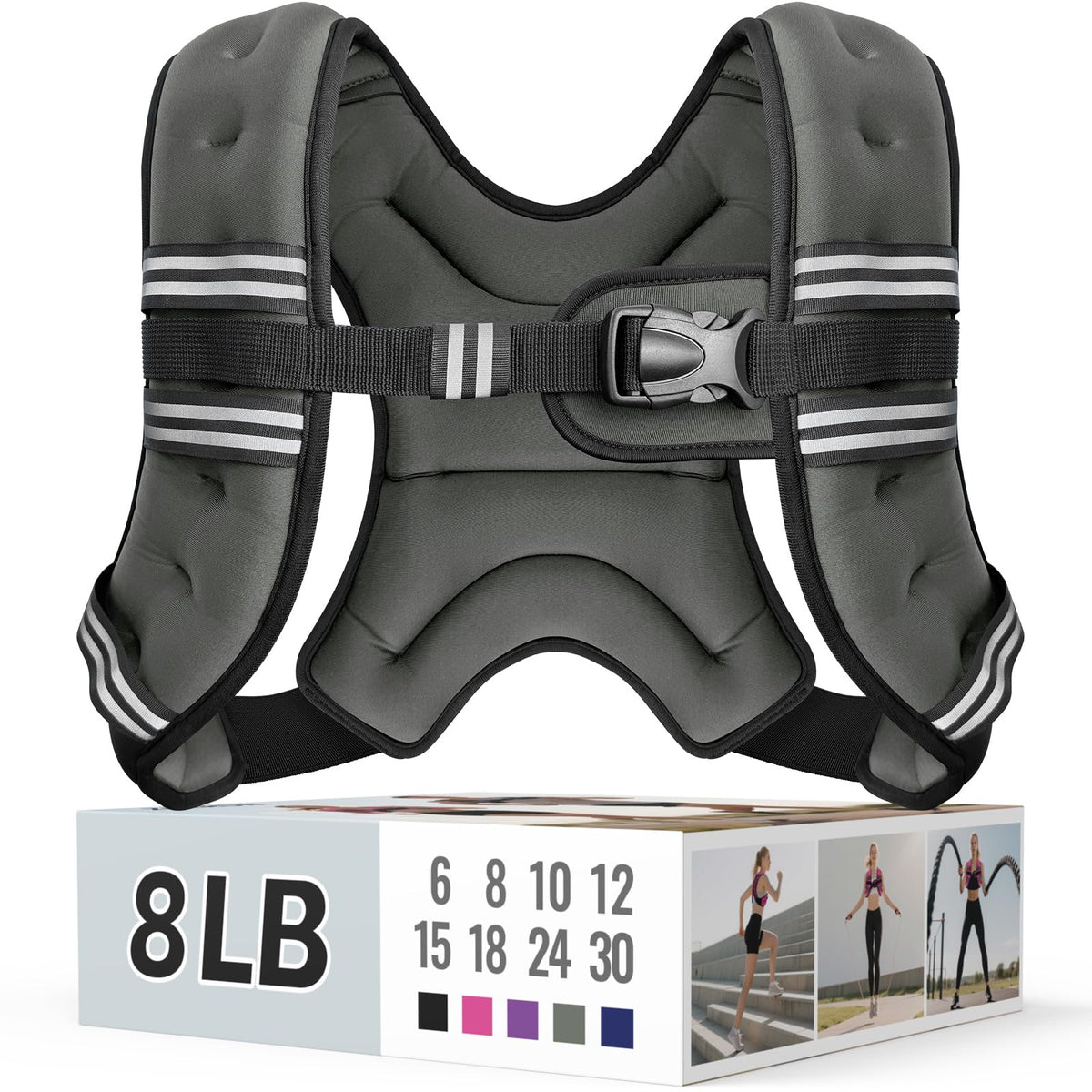Zeerun Weighted Vest — Adjustable 6–30 lb for Men & Women
