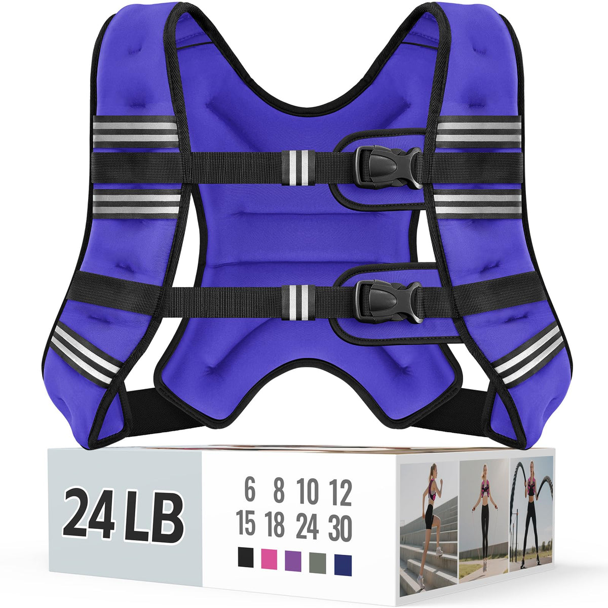 Zeerun Weighted Vest — Adjustable 6–30 lb for Men & Women