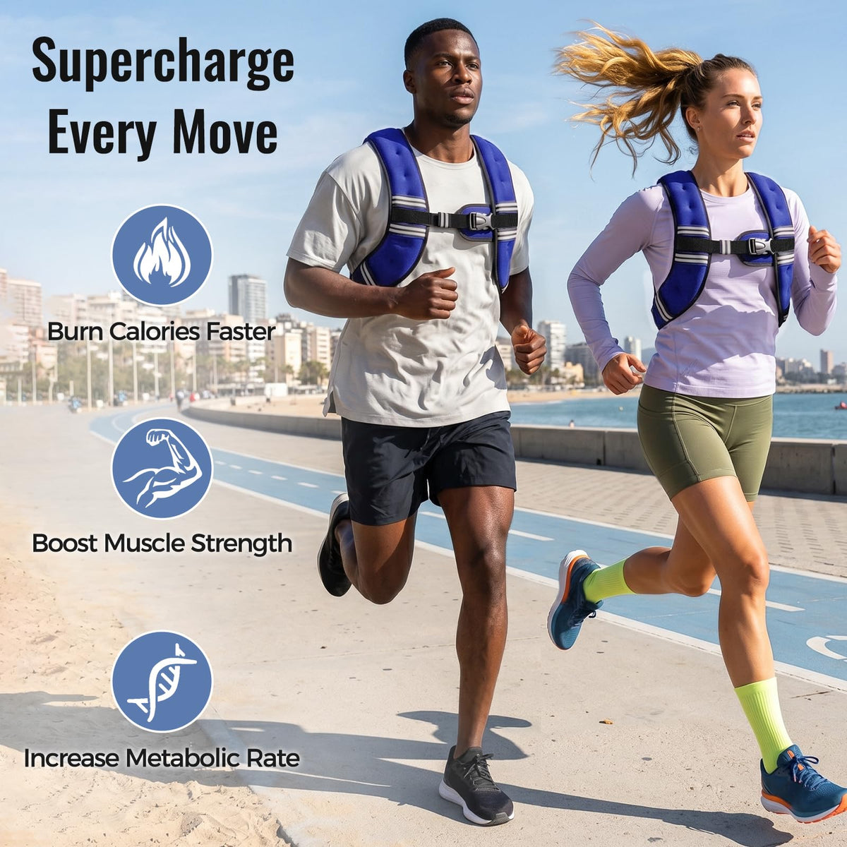 Zeerun Weighted Vest — Adjustable 6–30 lb for Men & Women