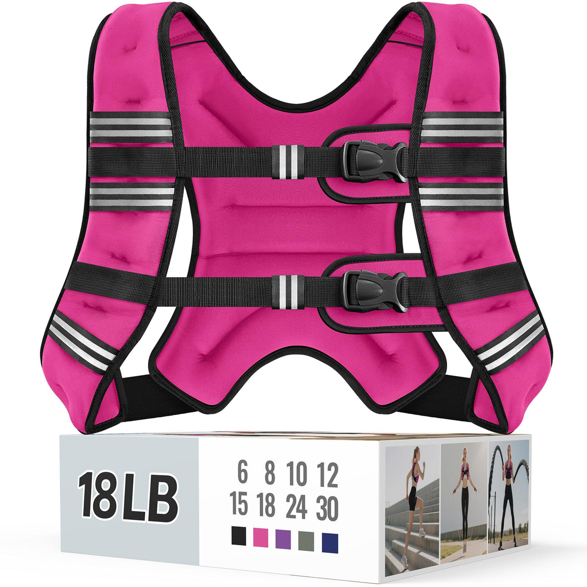 Zeerun Weighted Vest — Adjustable 6–30 lb for Men & Women