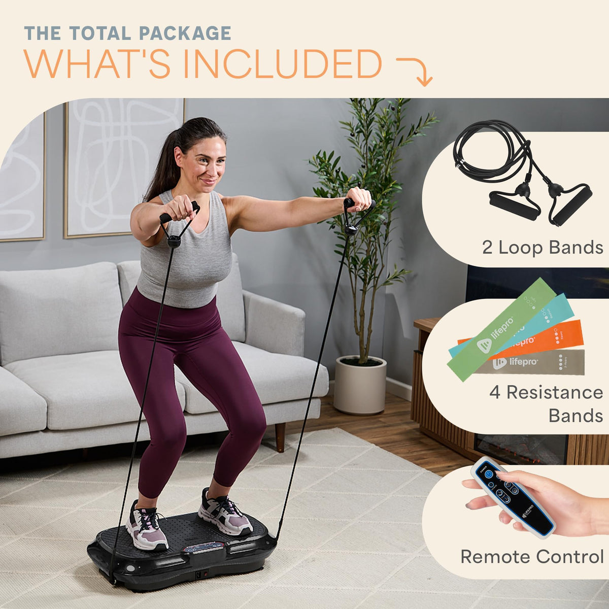 Lifepro Waver Vibration Plate — Full-Body Workout Machine