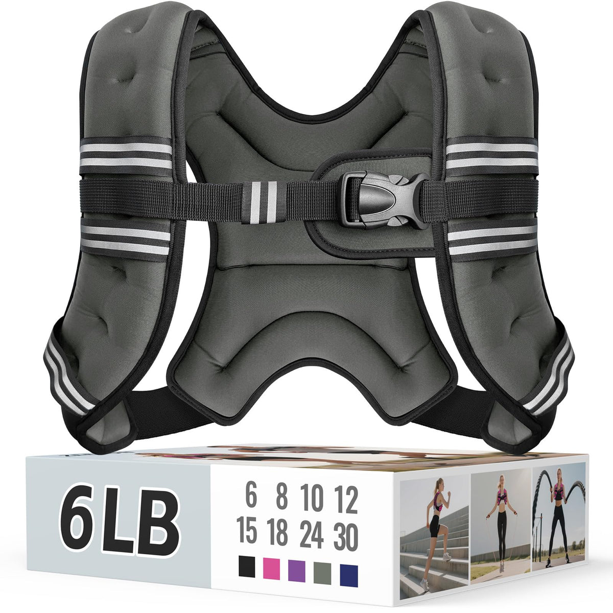 Zeerun Weighted Vest — Adjustable 6–30 lb for Men & Women