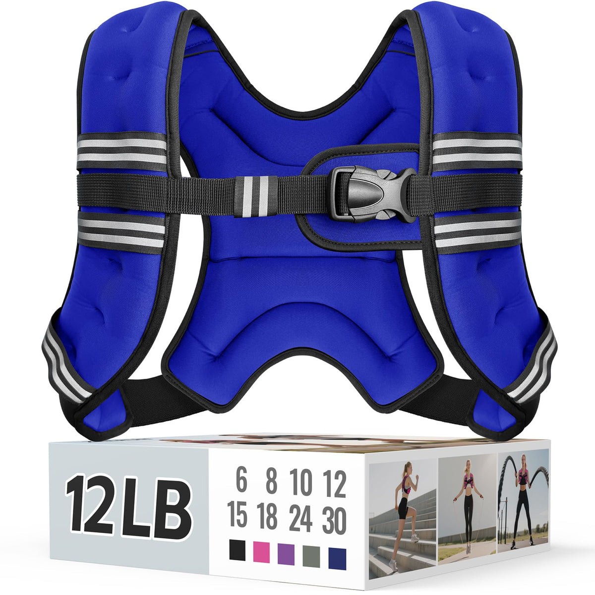 Zeerun Weighted Vest — Adjustable 6–30 lb for Men & Women