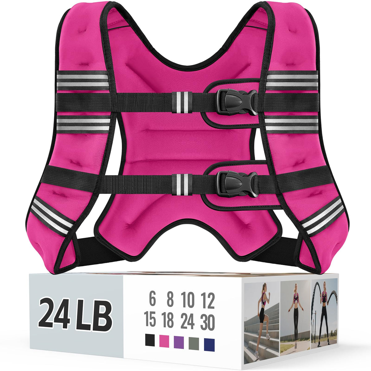 Zeerun Weighted Vest — Adjustable 6–30 lb for Men & Women