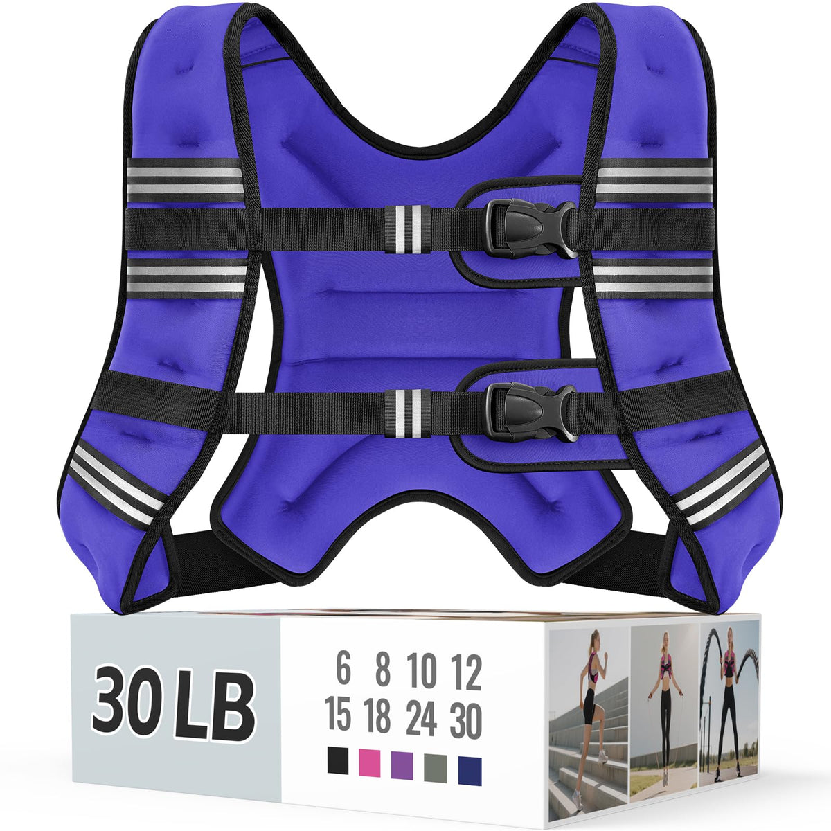 Zeerun Weighted Vest — Adjustable 6–30 lb for Men & Women