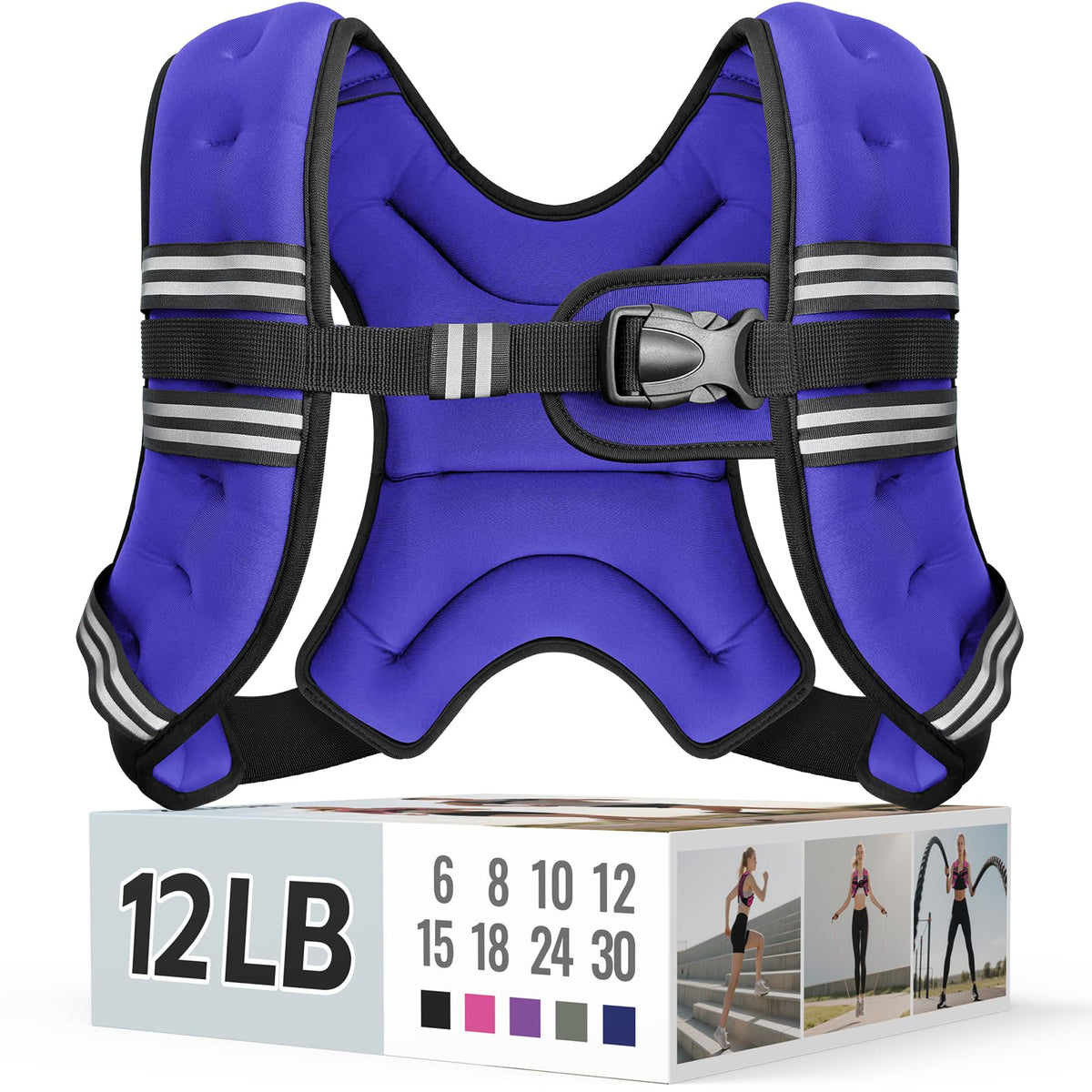 Zeerun Weighted Vest — Adjustable 6–30 lb for Men & Women
