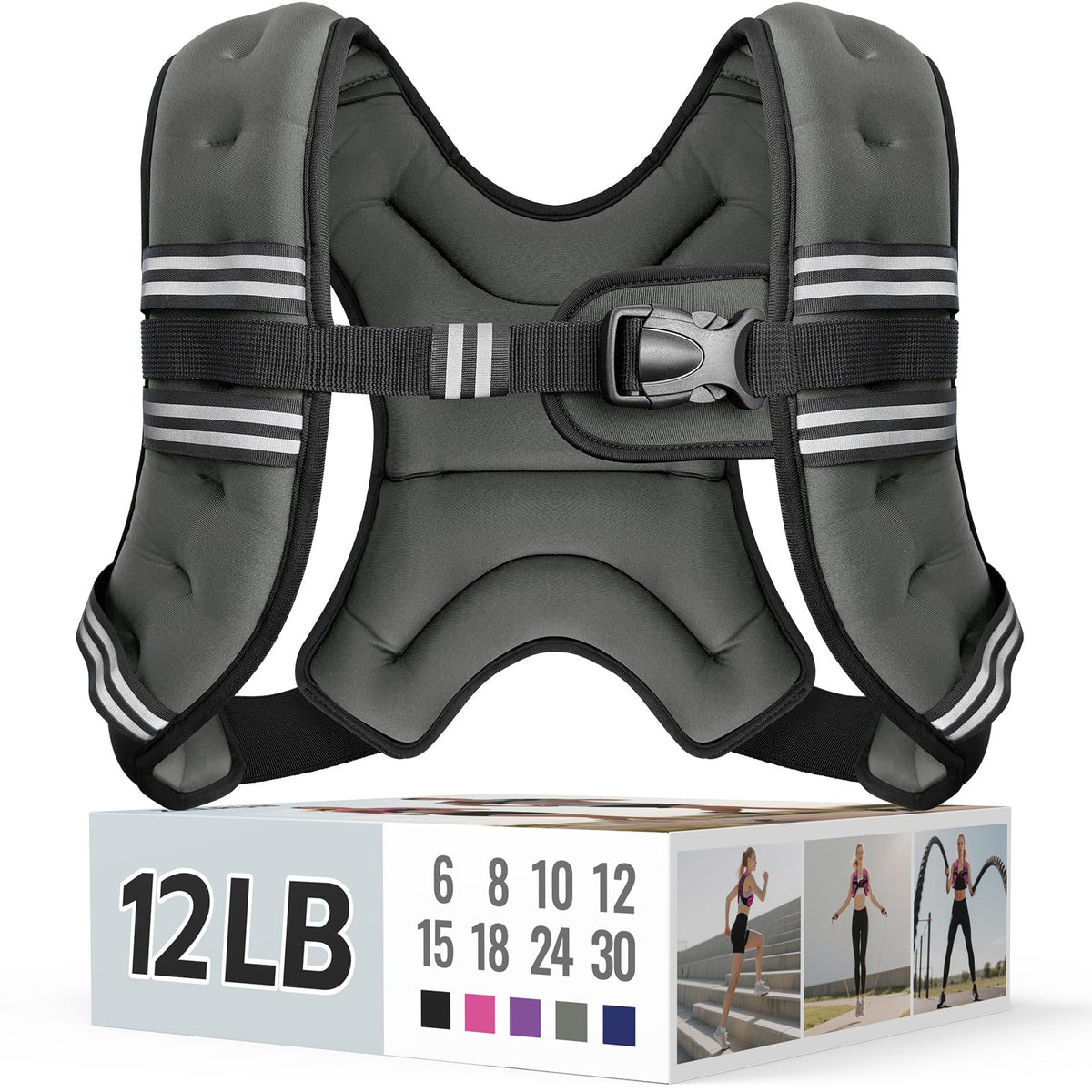 Zeerun Weighted Vest — Adjustable 6–30 lb for Men & Women