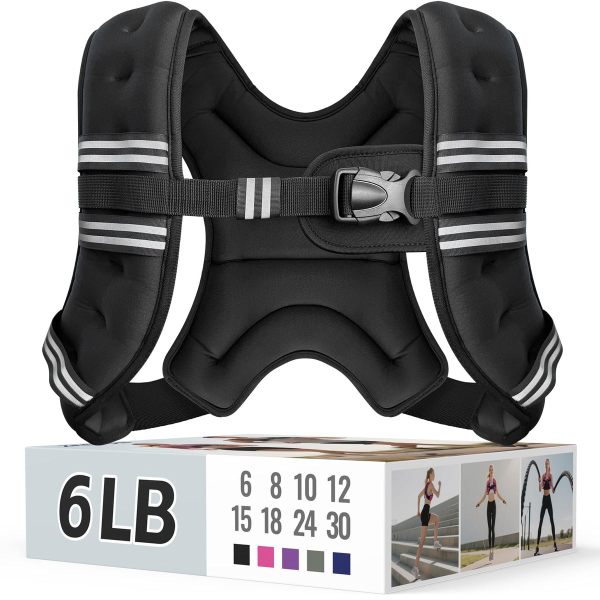 Zeerun Weighted Vest — Adjustable 6–30 lb for Men & Women