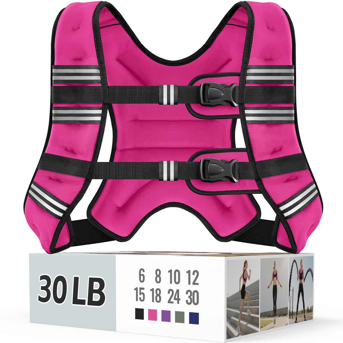 Zeerun Weighted Vest — Adjustable 6–30 lb for Men & Women