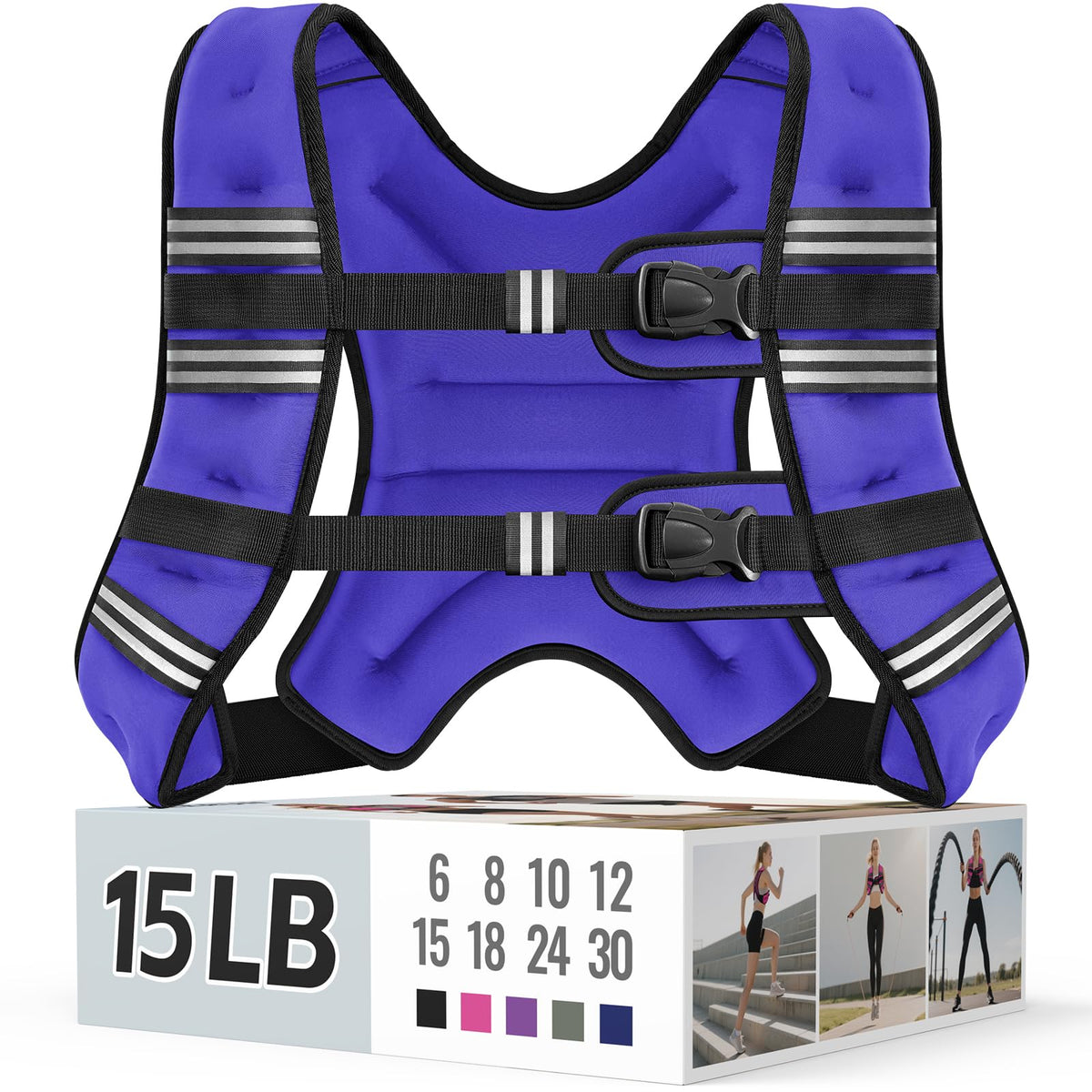 Zeerun Weighted Vest — Adjustable 6–30 lb for Men & Women