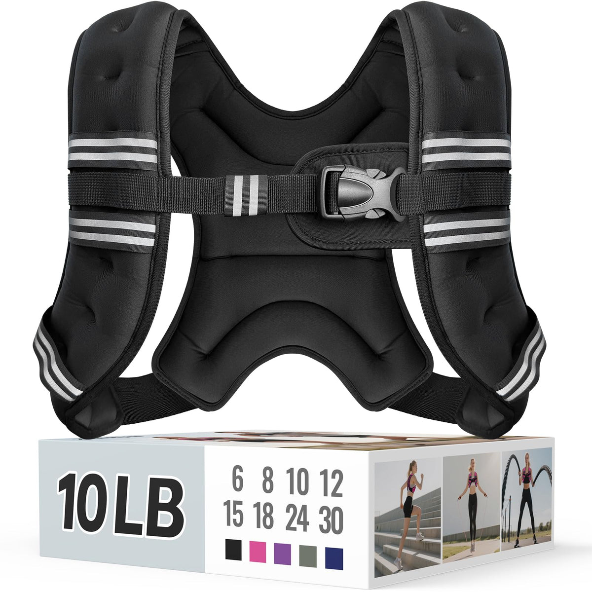 Zeerun Weighted Vest — Adjustable 6–30 lb for Men & Women