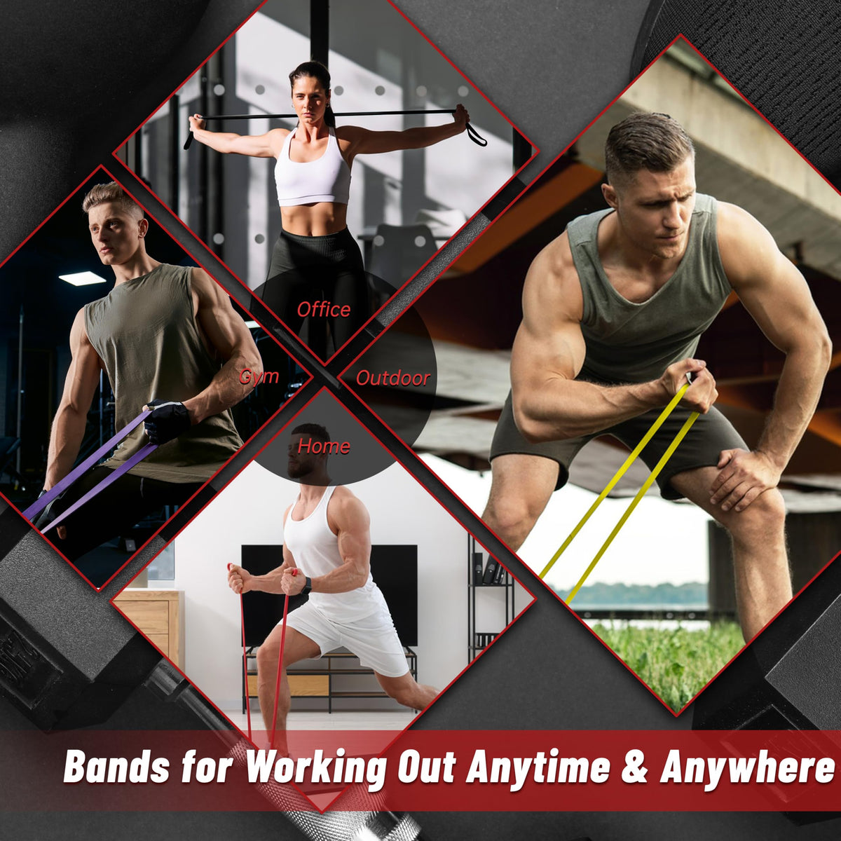 5-Level Pull Up Resistance Bands